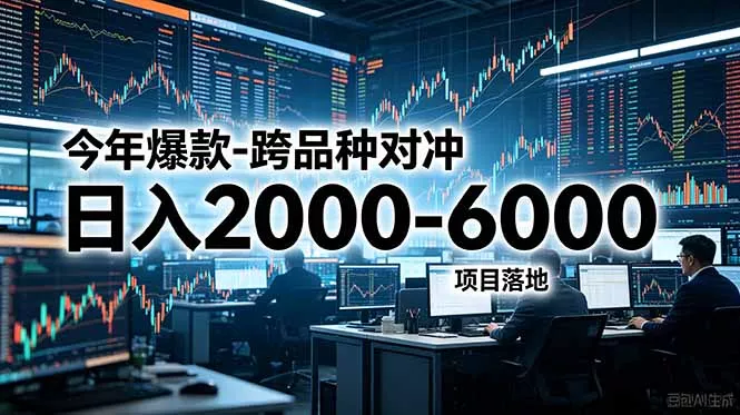 今年爆款-跨品种对冲日入2000-6000,项目落地! 今年爆款-跨品种对冲日入2000-6000,项目落地!