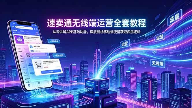(18904期)速卖通无线端运营全套教程,从零讲解APP基础功能,深度剖析移动端流量获取底层逻辑 (18904期)速卖通无线端运营全套教程,从零讲解APP基础功能,深度剖析移动端流量获取底层逻辑