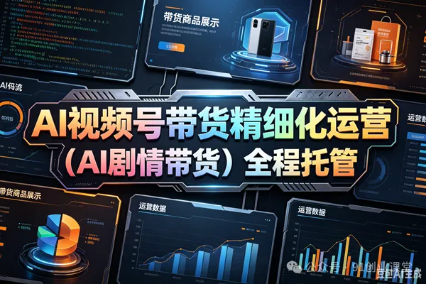 (AI剧情带货)视频号精细化代运营,历时两个月研究测试的新玩法,社裙免费参加 (AI剧情带货)视频号精细化代运营,历时两个月研究测试的新玩法,社裙免费参加